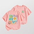 thumbnail image 7 of OVAFBAU Girls Short Sleeve T Shirts Kids Summer Tops Unisex Kids T Shirt Seashell Graphic Short Sleeve Summer Casual Crewneck Tops, 7 of 7