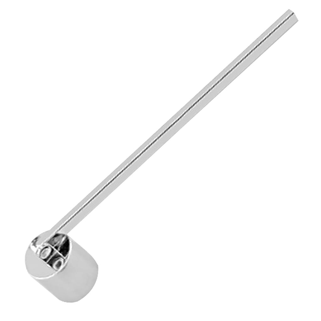 Silver Stainless Steel Candle Extinguishing Tool Candle Snuffer with Long Handle