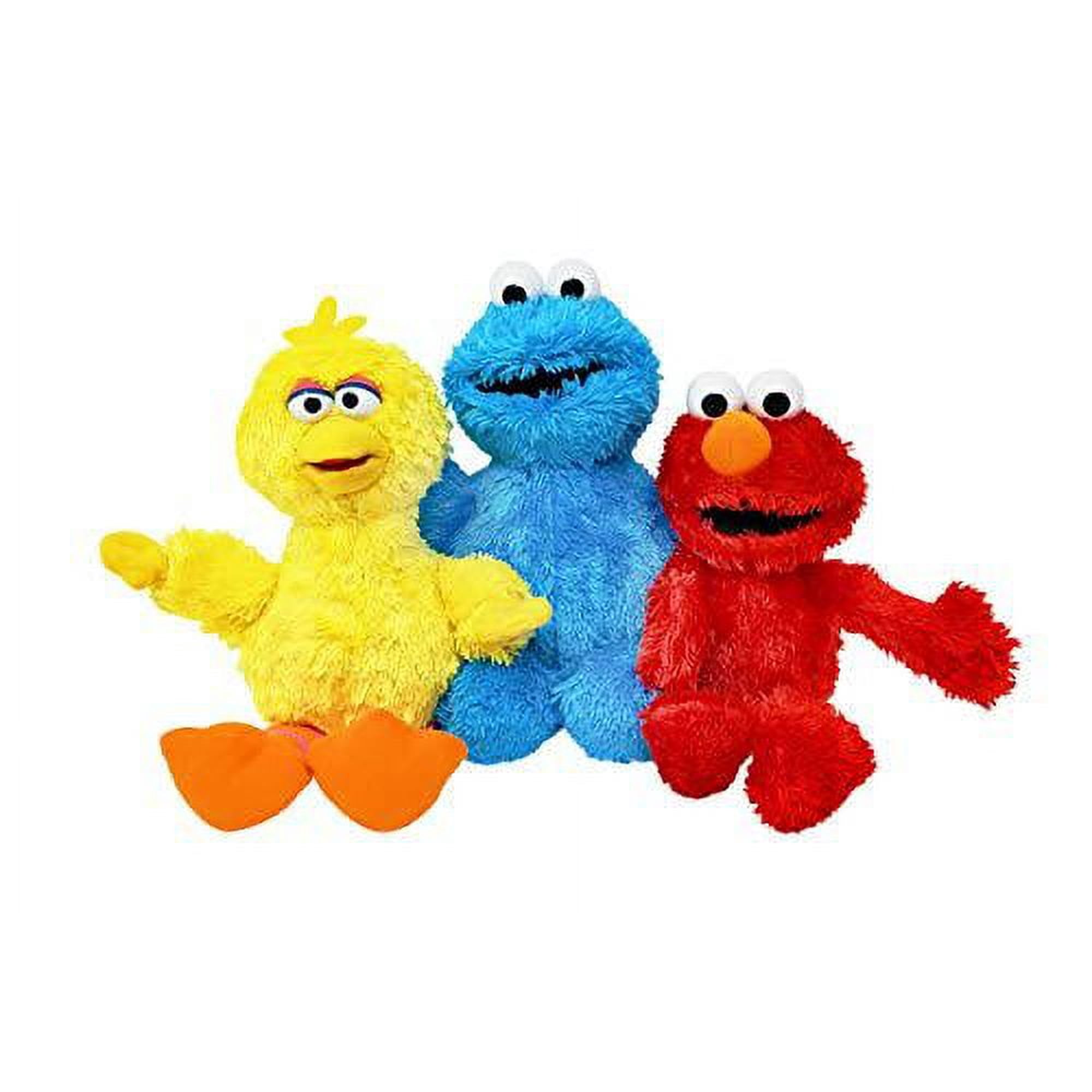 Best sesame street mini plush set elmo, cookie monster, big bird doll (trio)