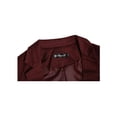 thumbnail image 2 of INSPIRE CHIC Men's Suit Jacket Notched Lapel Long Sleeve Single Vent Back One-Button Blazer 38 Burgundy, 2 of 7