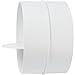 thumbnail image 3 of - 4" inch Plastic Inline Backdraft Damper. Connect Exhaust or Bathroom air Dryer and ducting with Backdraft Damper. HVAC. Heating. Cooling. Kitchen and Bathroom Applications., 3 of 4