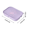 thumbnail image 2 of RKSTN Bento Box Fruit Bento Box Plastic Compartmentalized Lunch Box For Students And Office Workers Portable Microwave Heating Lunch Box Bento Box, 2 of 3