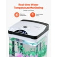 thumbnail image 4 of VEVOR Aquarium pour Poisson de 2 Gallons, Verre Clair Carré Intelligent à DEL, 7 Couleurs, Autonettoyant, 4 of 9