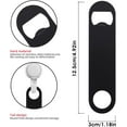 thumbnail image 3 of Stainless Steel Beer Bottle Openers - 2 Pcs Flat Opener for Bar, Kitchen, Restaurant (Black), 3 of 5