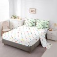 thumbnail image 3 of Homewish Dachshund Bow 7-Piece Twin Bedding,Cute Animal Bedding Comforter Set,Green White Stripes Decor,Polkadot Reversible, 3 of 8