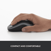 Logitech M185 Wireless Mouse, 2.4GHz with USB Mini Receiver, 12-Month Battery Life, 1000 DPI Optical Tracking, Ambidextrous PC/Mac/Laptop