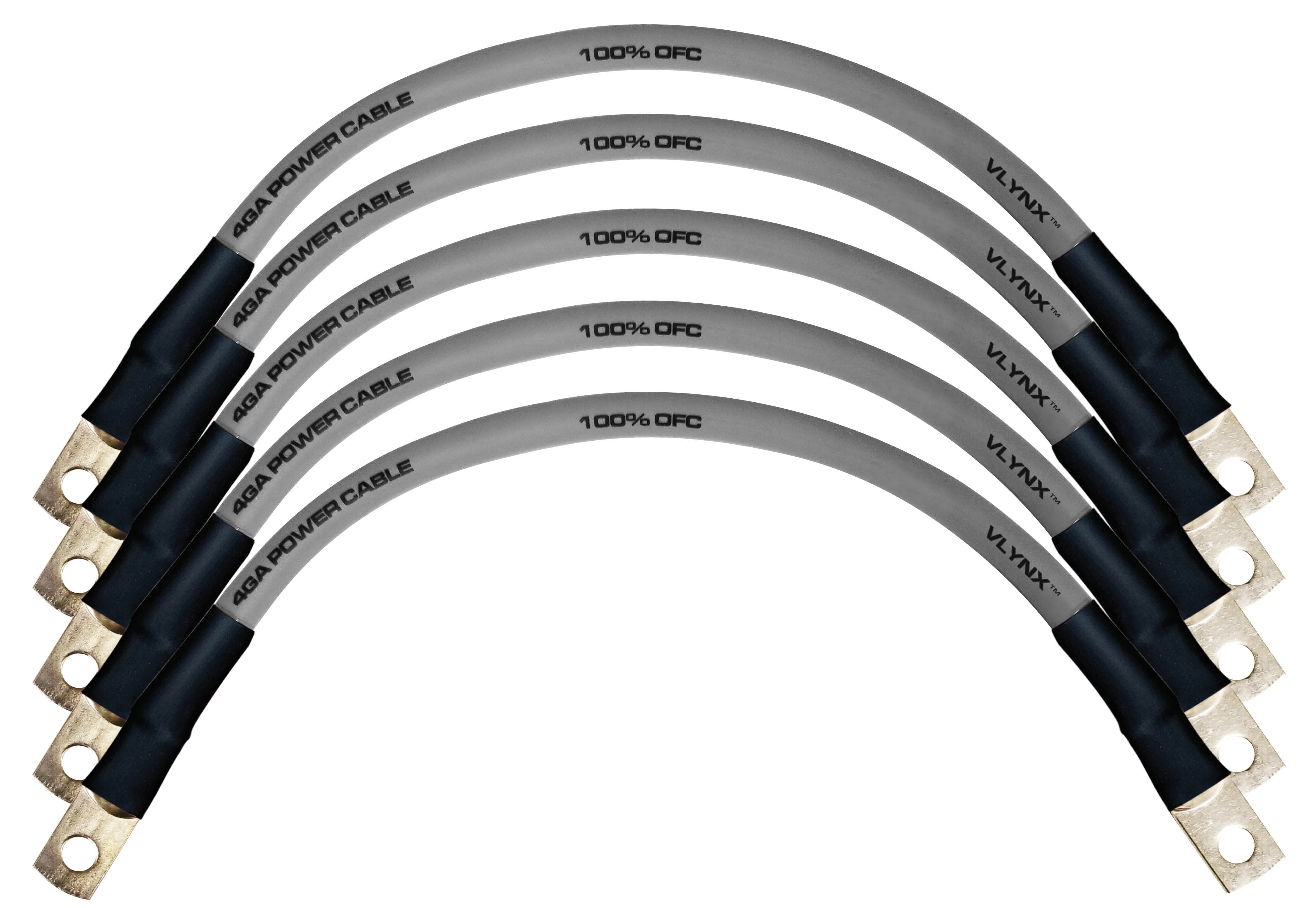 QTY 5 Battery Cables VBL4S for Golf Carts 4 Gauge AWG 9" 100 OFC