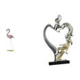thumbnail image 1 of Estatua de resina,Escultura de estatua de flamenco de resina,arte para jardín exterior,Estatua de pareja,Figura de pareja besándose,regalo de boda moderno,Estatua de pareja besándose, 1 of 8
