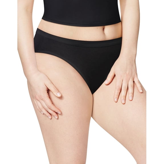 Women's Plus Cotton Bikini Panties in Assorted - 5 Pack