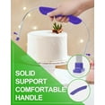 thumbnail image 3 of Adjustable 2- Wire Cake Slicer Leveler Small Cake Cutter Slicer for Leveling Tops of Layer Cakes Professional Baking Tool with Stainless Steel Wires and Purple Handle by PROKITCHEN, 3 of 6