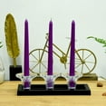 thumbnail image 3 of Zest Candle 12-Piece Taper Candles 10-Inch Purple, 3 of 5
