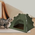 thumbnail image 3 of Eespoir Foldable Portable Cat Tent, Waterproof Cute Dog House, Lightweight & Breathable Shelter for Puppies & Small Animals, Removable and Washable, (13.8"×13.8"), 3 of 4