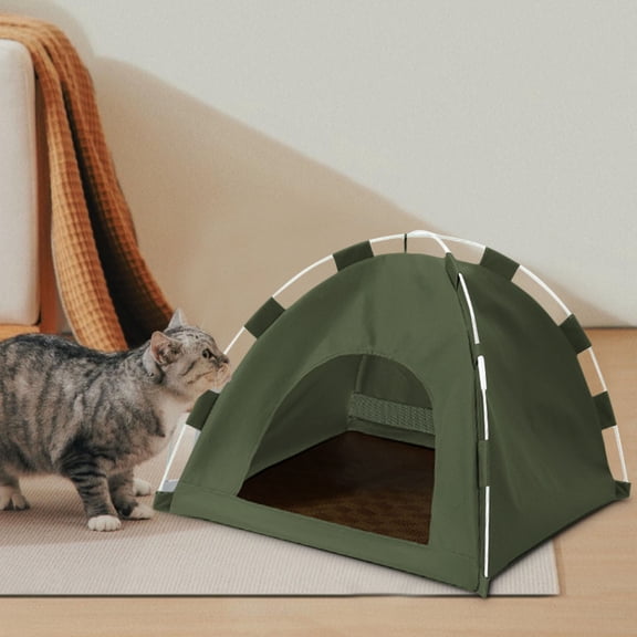 Aodebiao Cat Tent Outdoor/Indoor, Cat and Dog Waterproof Tent House, Outdoor Dog Bed Washable, Indoor/Outdoor Cave Nest Bed Small Dog Tent for Cat, Bunny and Small Animal