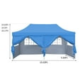 thumbnail image 5 of Outdoor Basic 10x20 FT Pop Up Outdoor Canopy Wedding Party Tent Folding Enclosed Canopy, Blue, 5 of 7