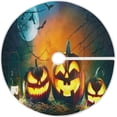 thumbnail image 1 of FMSHPON Halloween Pumpkin Xmas Christmas Tree Skirt Stand Mat for Holiday Party Decoration Indoor Outdoor 48 inches, 1 of 6