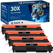 30X Toner Cartridge Compatible for HP CF230X 30X CF230A 30A HP LaserJet Pro MFP M227fdn M227fdw M227sdn M203d M203dn M203dw (Black 4-Pack)