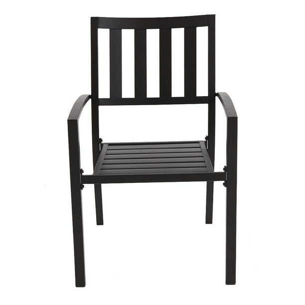 Hampton Bay Mix And Match Brown Slat Outdoor Dining Chair 2 Pack Fss60508i2pkbr Walmart Com Walmart Com