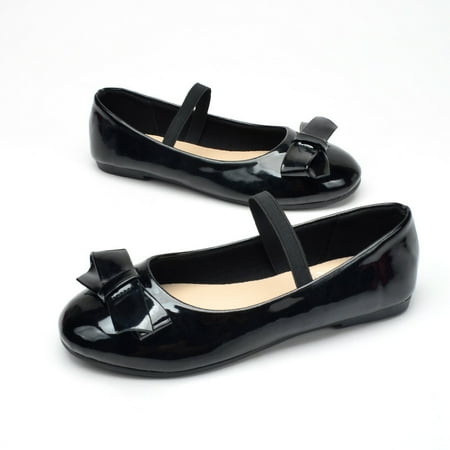 

Hawee Girls Novelty Bowknot Ballerinas Flats Pumps Slip-Ons Size 8-12