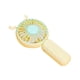thumbnail image 5 of Mini ventilador de mano portátil de bolsillo, recargable, regalo para escritorio de mujer. Amarillo, 5 of 9