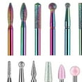 thumbnail image 2 of 30Pcs Nail Drill Bits Set,3/32 Inch Professional Ceramic Diamond Nail Bits, Nail Drill Bits for Electric Manicure Pedicure Nail File Machine, 2 of 10