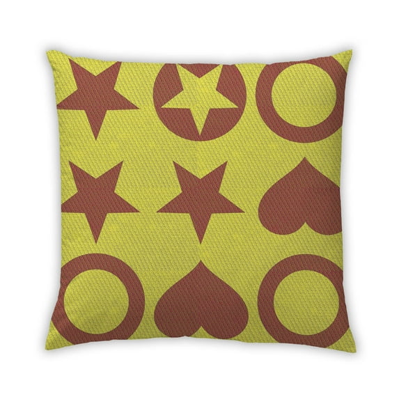 Ahgly Company Indoor Square Contemporary Throw Pillow, 18 inch by 18 inch