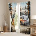 thumbnail image 3 of Erosebridal Adventure Theme RV Car Curtains Pack of 2 (42x84 Each) for Kids,Girls Boys Happy Camping Curtains Blackout,Lightweight Room Decor, 3 of 6