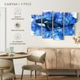 thumbnail image 4 of Elephant Stock Blue Killer Whale Wall Art - Horizontal Multi Panel Canvas - Living Room Wall Decor - Animal Multi Panel - Blue And White Decor - 68" x 42", 4 of 4