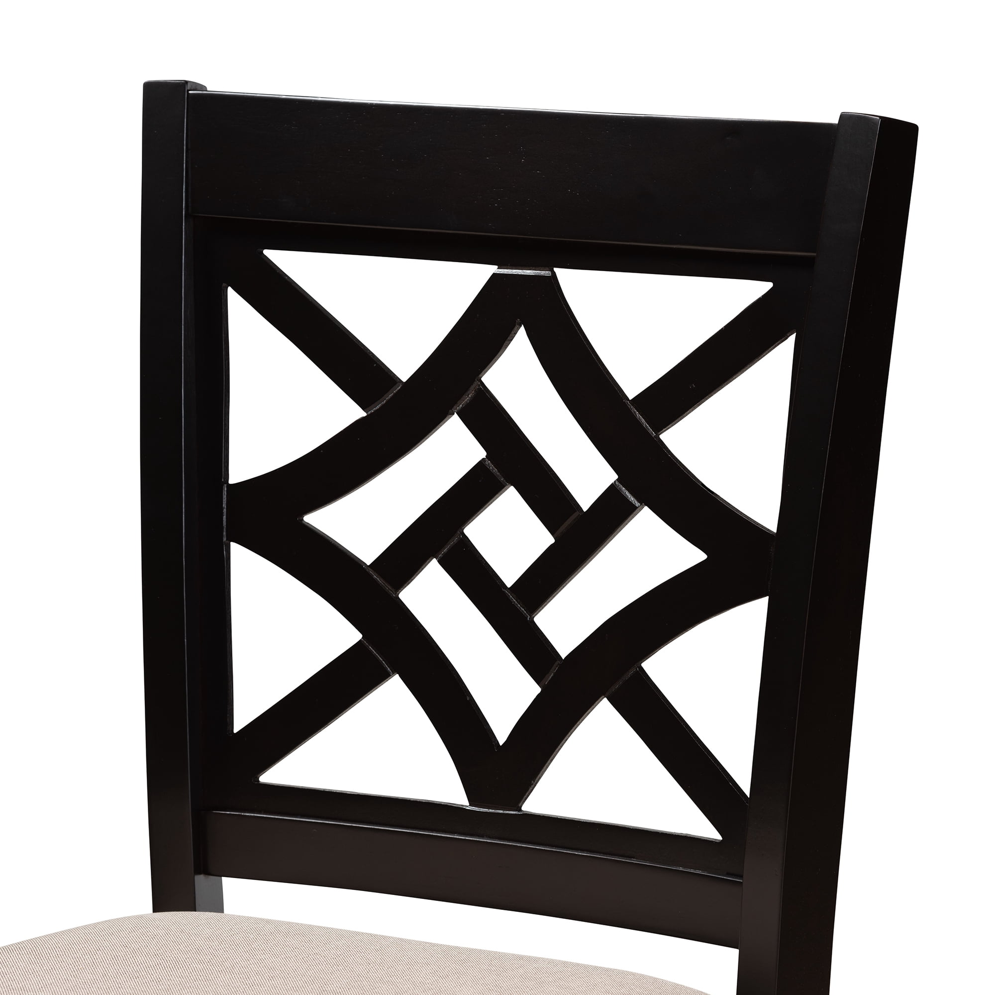 Baxton Studio Nicolette Bar Stool, Sand, Set of 2