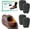 Black, variant on Welnove Adjustable Heel Lift Inserts, 4 Layers Shoe Lifts for Leg Length Discrepancy, Heel Pain, Cushioning Support for Heel Comfort (Brown, Size L, 2 Pack)