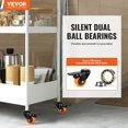 thumbnail image 2 of Vevor GYLQXGJAZ2INCGGQVV0 2 in. Caster Wheels, 110 lbs Load Capacity - Set of 4, 2 of 11