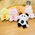 thumbnail image 3 of Llavero Kawaii de peluche con Oso de conejo, llaveros de peluche con campana, conejo, Rilakkuma, 3 of 5