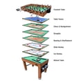 thumbnail image 1 of KICK Decagon 55" 10-en-1 Multi-Jeu Table (Brown), 1 of 11