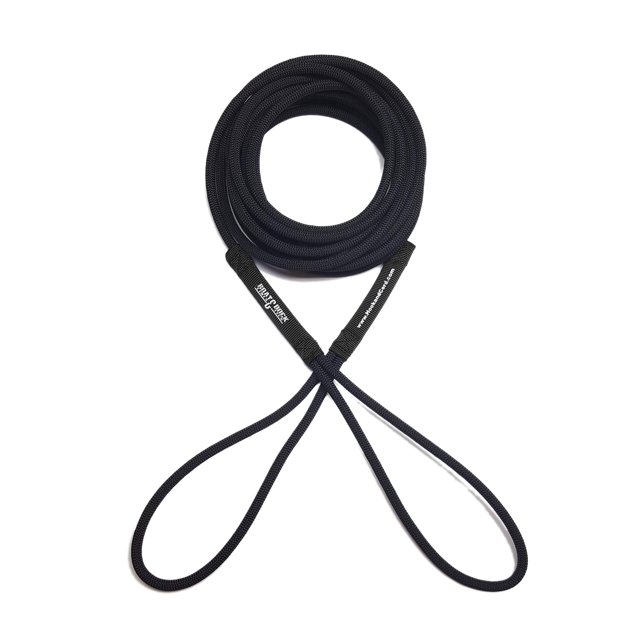 Boat Line Rope Bungee - Heavy Duty Line for Launching, Retrieving, Mooring and Docking (Black/Black, 15 Feet)