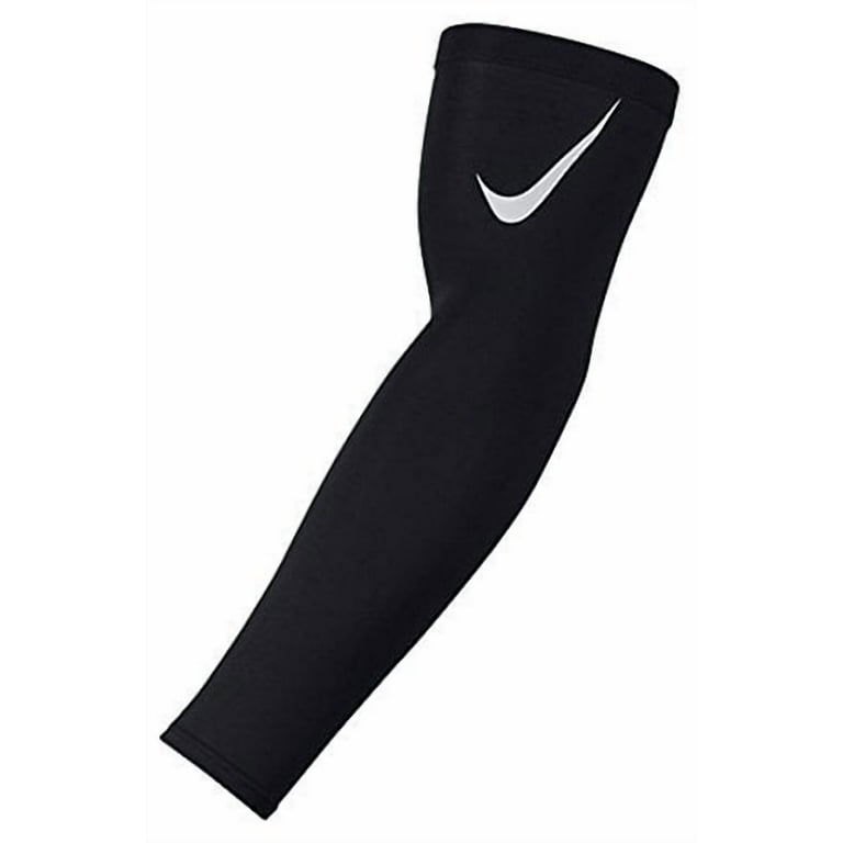 Nike Moisture Wicking Adult Athletic Arm Sleeves, L/XL, Black, 2