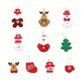 thumbnail image 2 of Adornos Navideños, Lindas Muñecas Navideñas, Colgantes para Árbol de Navidad, Colgantes de Muñecas de Tela Navideñas, Juego de 10 Piezas, 1 de Cada Uno, 2 of 6