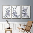 thumbnail image 5 of Periwinkle Patch I - Framed Premium Gallery Wrapped Canvas L Frame 3 Piece Set - Ready to Hang, 5 of 9