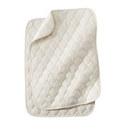 American Baby Company Waterproof Quilted Lap and Burp Pad Cover made with Organic Cotton Top Layer, Natural Color, 2 Pack