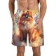 thumbnail image 1 of Balery Cute Cloud Pomeranian Traje de Baño Estilo Hawaiano para Hombre, Shorts de Secado Rápido con Bolsillos-Large, 1 of 6