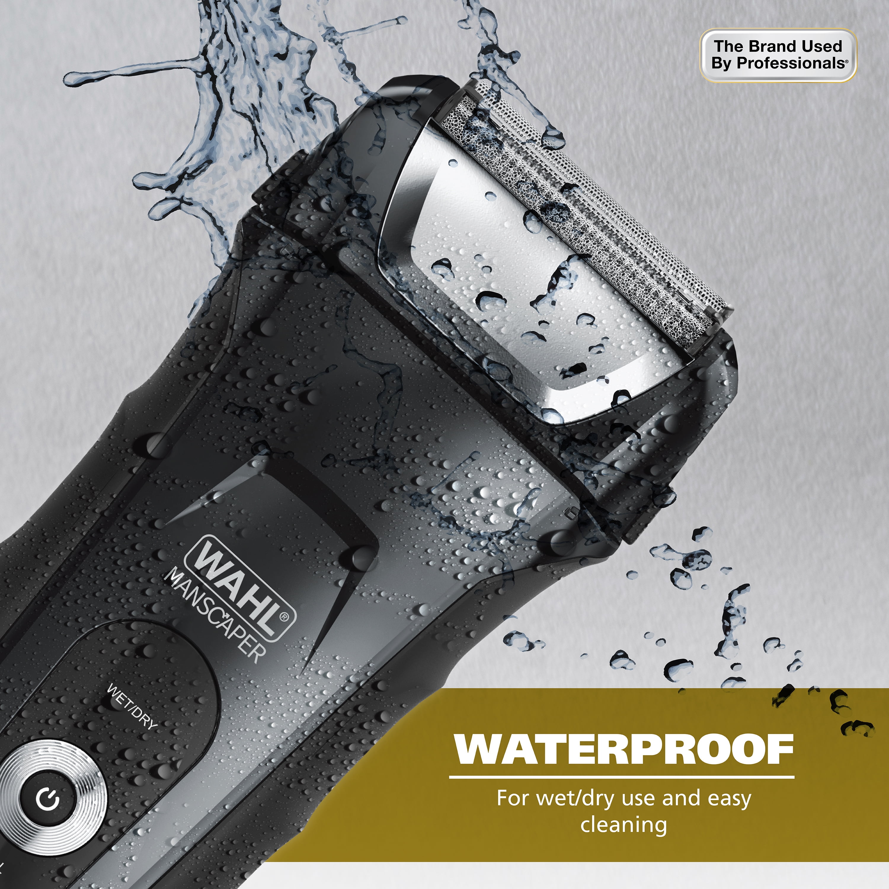 Wahl Manscaper Shaver, Lithium Ion Rechargeable, Waterproof Wet/Dry Flex Hypoallergenic Foils, for Men, 7074