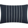 thumbnail image 6 of Nanshing Betty 7 Piece Boho Chic Stripes Comforter Set, Blue, Queen, 6 of 7