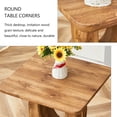 thumbnail image 3 of Rustic Farmhouse Accent End Table, Rectangle Tabletop Side Table Nightstand for Family, Dinning or Living Room, Imitation Wood Grain Finish, Modern, Natural, 3 of 8