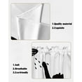 thumbnail image 5 of Swag Curtains, Animal Silhouette Cat Shower Rod Pocket Kitchen Curtains Valances Tier Curtains Swag Valance Curtains for Bedroom Living Room 28" x 36", 2 Panels, 5 of 6