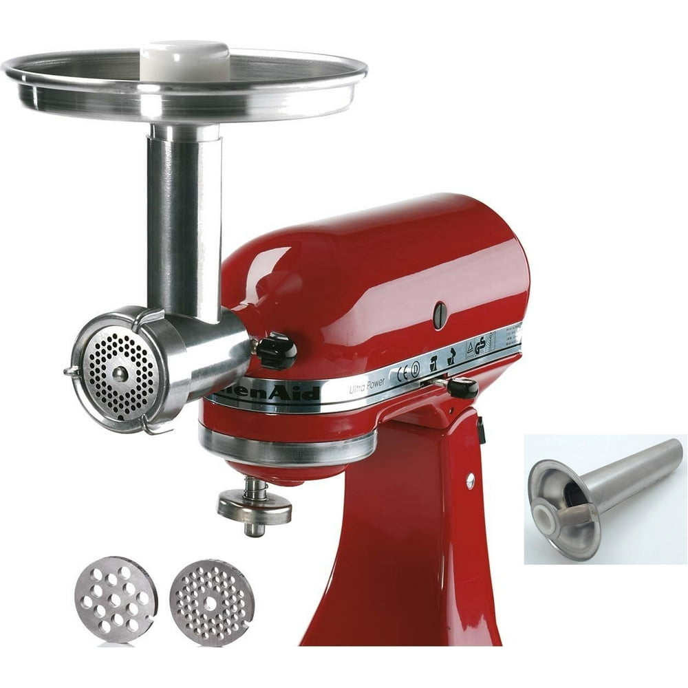 S.S. Food Grinder & Sausage Stuffer for KitchenAid Stand Mixer, 250001