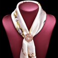 thumbnail image 7 of Litie Women Shining Rhinestones Inlaid Scarf Ring Clip,Round Ring Wrap Holder Clothes Corner Knotted Button Brooch for Clothing Neckerchief Accessories, 7 of 7