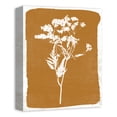 thumbnail image 2 of Creative Products Orange Distressed Flower Silhouette 11x14 Canvas Wall Art, 2 of 5