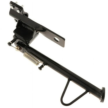 Fuluru Black Motorcycle Modified Kickstand Side Stand Prop & Spring For Dirt Pit Bike