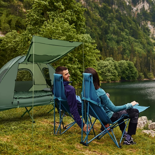 Lit de camp pour une personne, tente de camping pliable avec