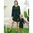thumbnail image 5 of FYMNSI Mommy and Me Christmas Outfit Plaid Gingham Print Dresses Holiday Party Family Matching Dress Green (Baby 3-6 Months), 5 of 12
