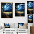 thumbnail image 4 of Designart "Night Game Modern Stadium Brilliance II" Cityscapes Floater Framed Canvas Print, 4 of 7
