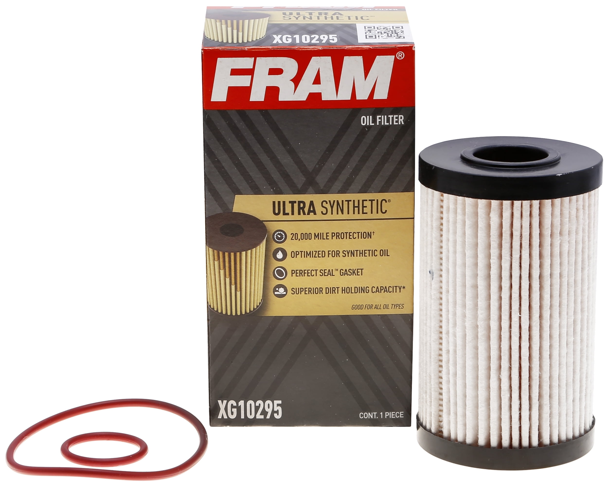 (6 pack) FRAM Ultra Synthetic Oil Filter, XG10295, 20K mile Replacement Filter for Select Vehicles
